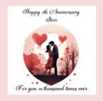 PERSONALISED HUSBAND HAPPY ANNIVERSARY CARD LOVE 1ST 2ND 5TH 10TH 15TH 20TH 30TH