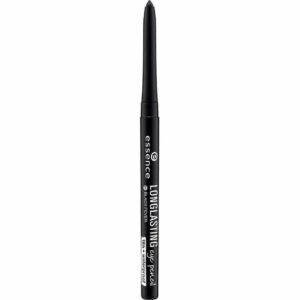 2x Essence Longlasting Eye Pencil 18h Waterproof Twist Up Eyeliner Black Fever01