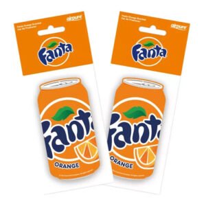2 x Fanta Fizzy Drink Can Car Air Freshener Freshner Fragrance Scent - Orange