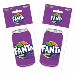 2 x Fanta Fizzy Drink Can Car Air Freshener Freshner Fragrance Scent - Grape STL