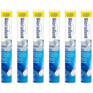 Steradent Active Plus Denture Daily Cleaner 30 Tablets x 6