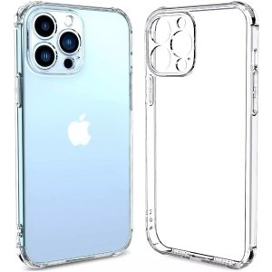 iPhone 14 pro Clear Silicone Shockproof Bumper Case Cover with Camera protection