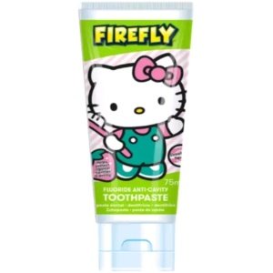 Firefly Hello Kitty Kids Striped Strawberry Gel Fluoride Toothpaste 75ml