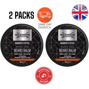 2x Wilkinson Sword Barber's Style For Men BEARD BALM 56g