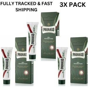 3x PRORASO Shave Cut Healing Repair Gel 10ml-Stems Bleeding From Razor Nicks