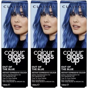 Clairol Colour Gloss Up Conditioner with Shea Butter & Argan Oil Blue 130ml x 3