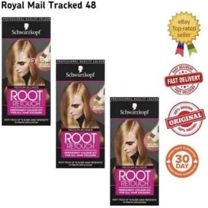 3x Schwarzkopf Root Retouch Permanent Hair Colour Kit | Medium Blonde