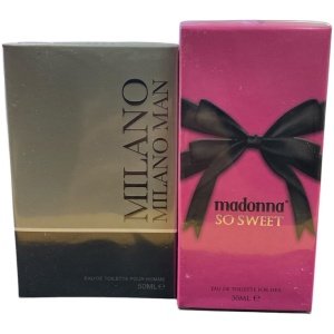 MILANO MAN & MADONNA SO SWEET Eau De Toilette 50ML for men & Woman DUO Gift Set