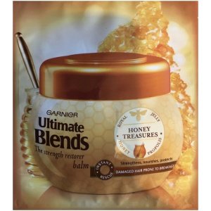 3 x 10 ml Garnier Ultimate Blends Honey Treasures Strength Restorer Balm Travel