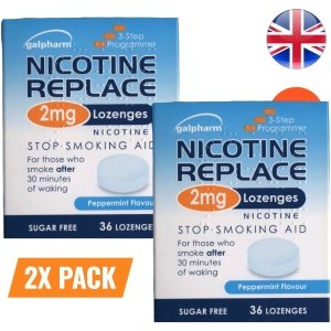 2x36 Nicotine Replace 2mg 72 Lozenges