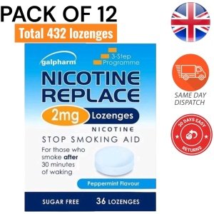 Galpharm Nicotine Lozenges 2mg Peppermint