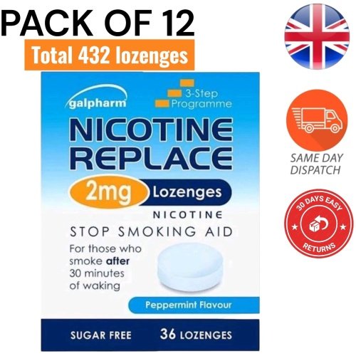 Galpharm Nicotine Lozenges 2mg Peppermint