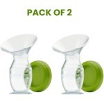 Silicone manual breast pump